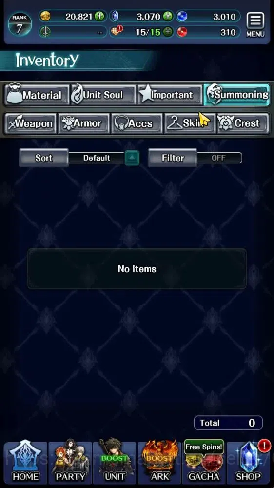 Last Cloudia Accounts Others GLOBAL|Rank 7|Collab Brave Frontier (Goddess Tilith,Fire God Vargas)+(Goddess Lilaha)|1 LR 6 10
