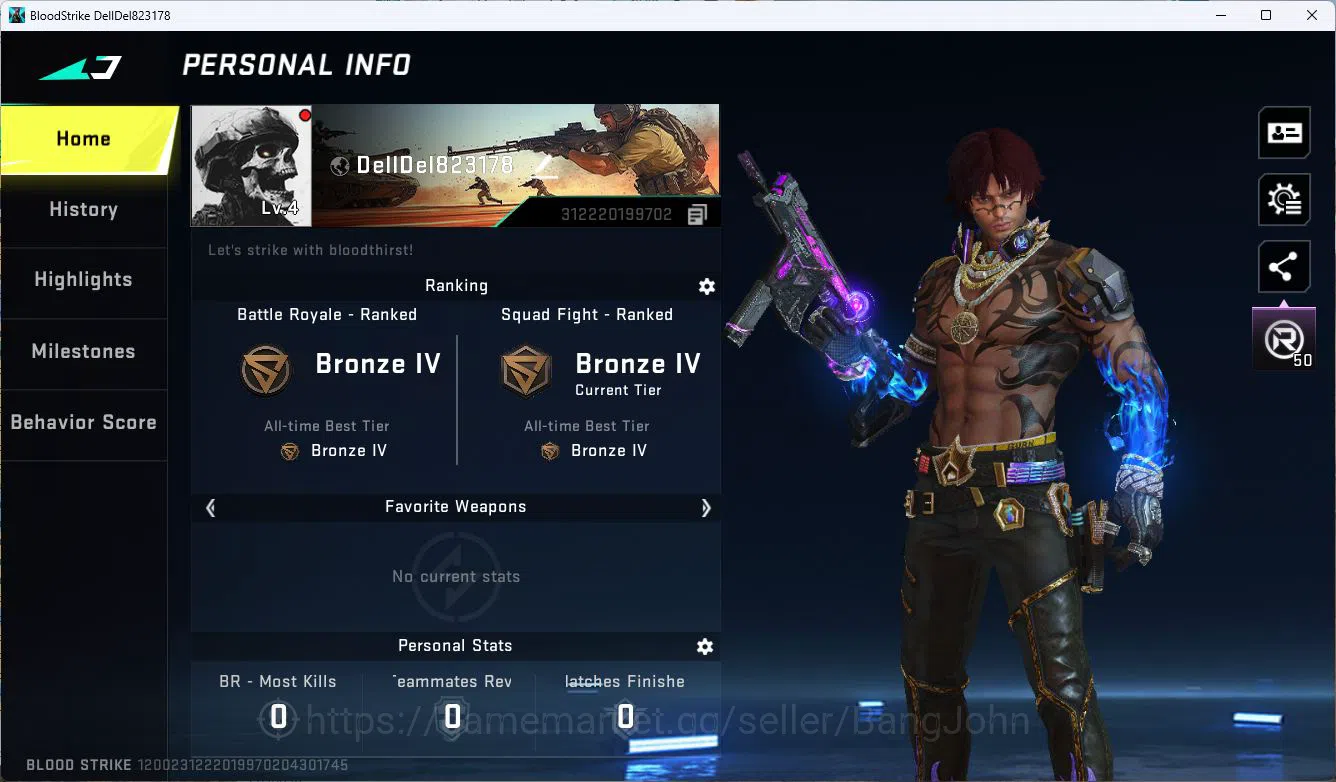 Blood Strike Accounts ASIA|COLLAB ETHAN |ULTRA=NACHO,VECTOR,MORE DETAIL  image 9