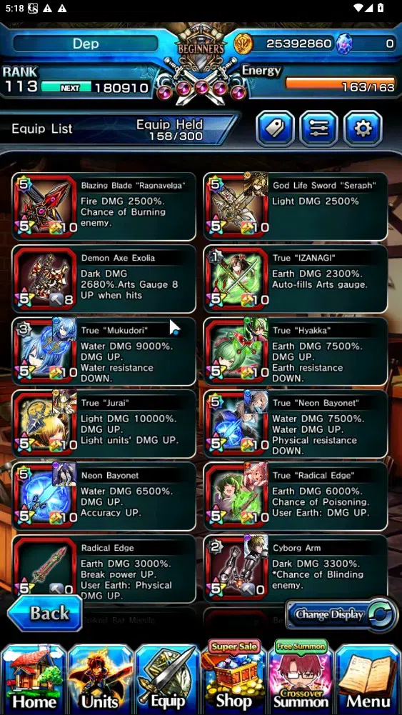 Grand Summoners Accounts Global|Rank 113|1 SP Art|20 Ascend 6 TW|(Houka,Jay image 11
