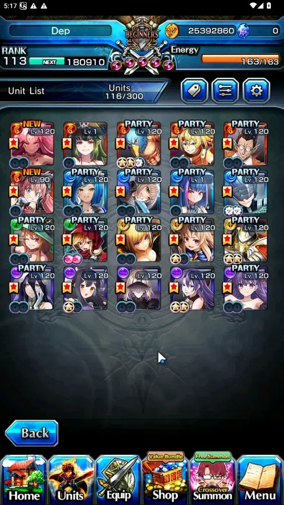 Grand Summoners Accounts Global|Rank 113|1 SP Art|20 Ascend 6 TW|(Houka,Jay image 5