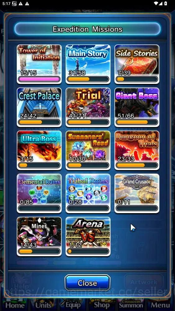 Grand Summoners Accounts Global|Rank 113|1 SP Art|20 Ascend 6 TW|(Houka,Jay image 8
