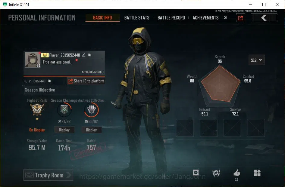 Arena Breakout Accounts MOBILE|LVL30 SV 95,7 M|CV 37,5 M|MORE SK WEAPON MO image 1