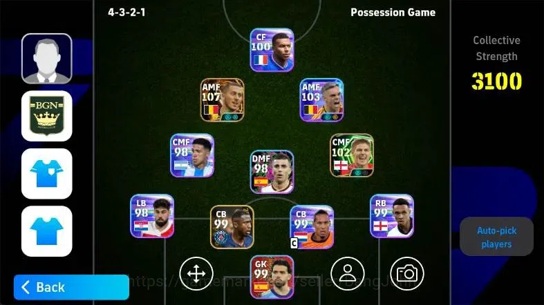 eFootball Accounts Others Mobile|PW 3100|Eden Hazard BigT,Steven Gerrard Epic|2026|Check SS EFB2253B 1