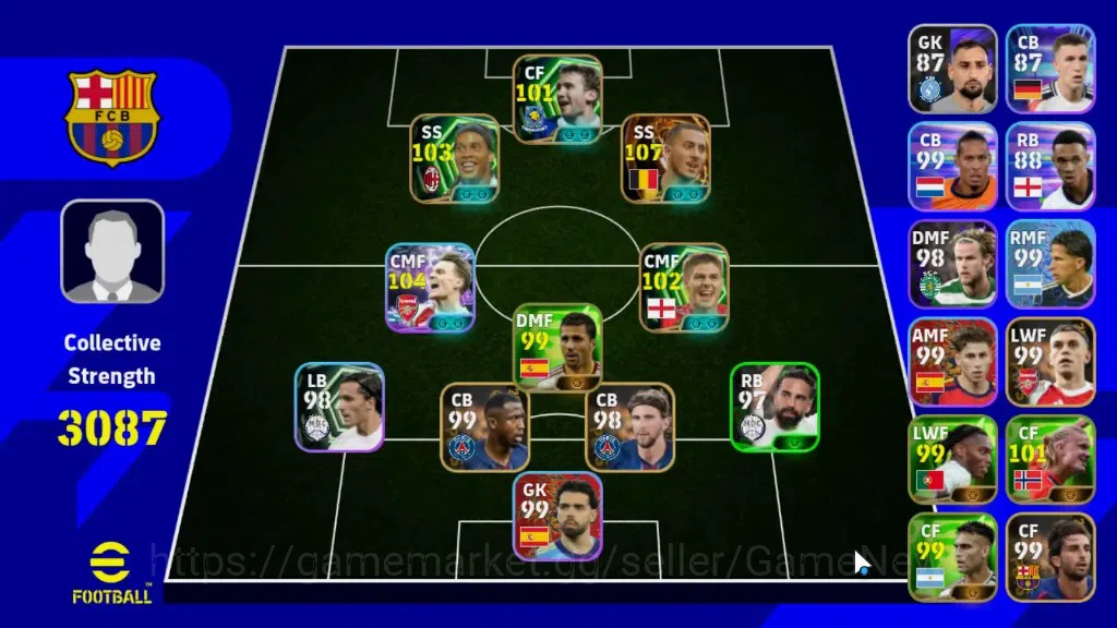 eFootball Accounts Legends & Iconic Players Android|BigTime Eden Hazard|Epic Ronaldinho Gaucho,Steven Gerrard,Andriy 1