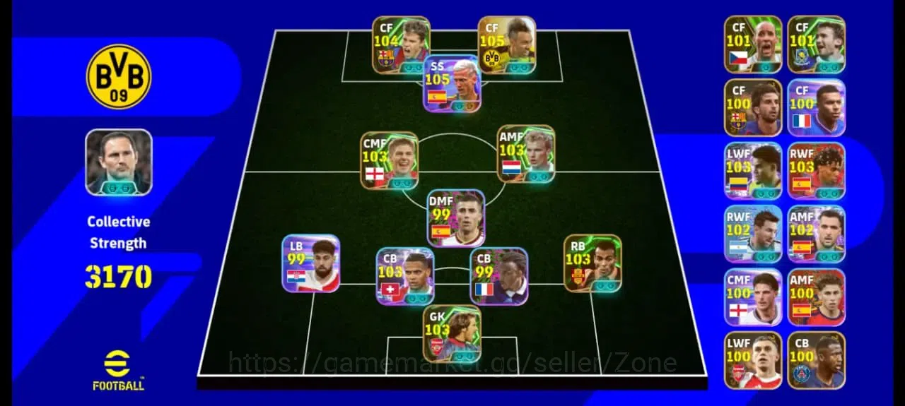 eFootball Accounts Legends & Iconic Players Android|Coin 2800|Aubameyang Collab Naruto|7 Epic Legend(Saviola,Cafu,Gerrard)|7 1