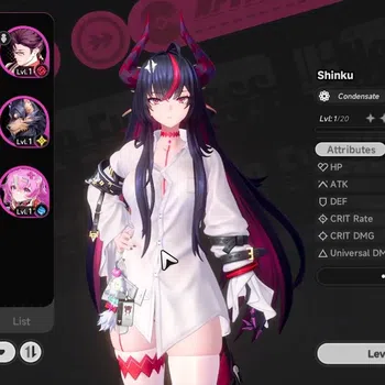 Neverness to Everness Accounts GLOBAL NA|HL 3|2S-Class [Hathor],1 Limited [Shinku]|2 Selector ON|Glider Chuppa|FeMale