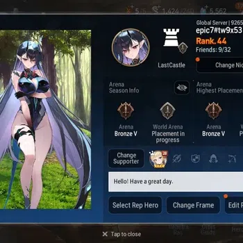 Epic Seven Accounts Limited Hero Global Unverif | 4 ML(TR Elvira,Zio,Belian,E Ilynav)|PoH ON|SS 5.5K|Stigma 117K |Log
