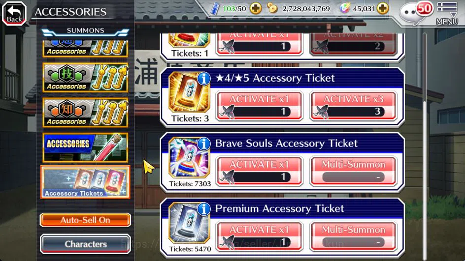 Bleach: Brave Souls Accounts Mid-Tier [GLOBAL]45K Orb|Halibel Cacao,Nelliel Orient,Renewed(Byakuya,Aizen),Kon New 11