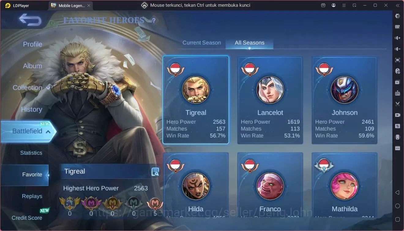 Mobile Legends: Bang Bang Accounts Global|Hero 102|Skin 144|Expert|CC Natalia|Lightbo image 19
