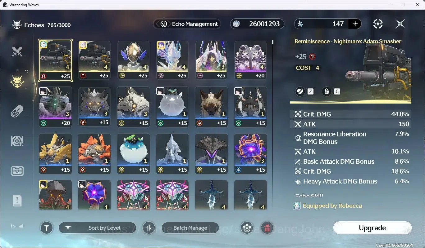 Wuthering Waves Accounts SEA|UL 48|Rank 5|3 Char Limited [(Lucy)Rc3,Lucilla image 8