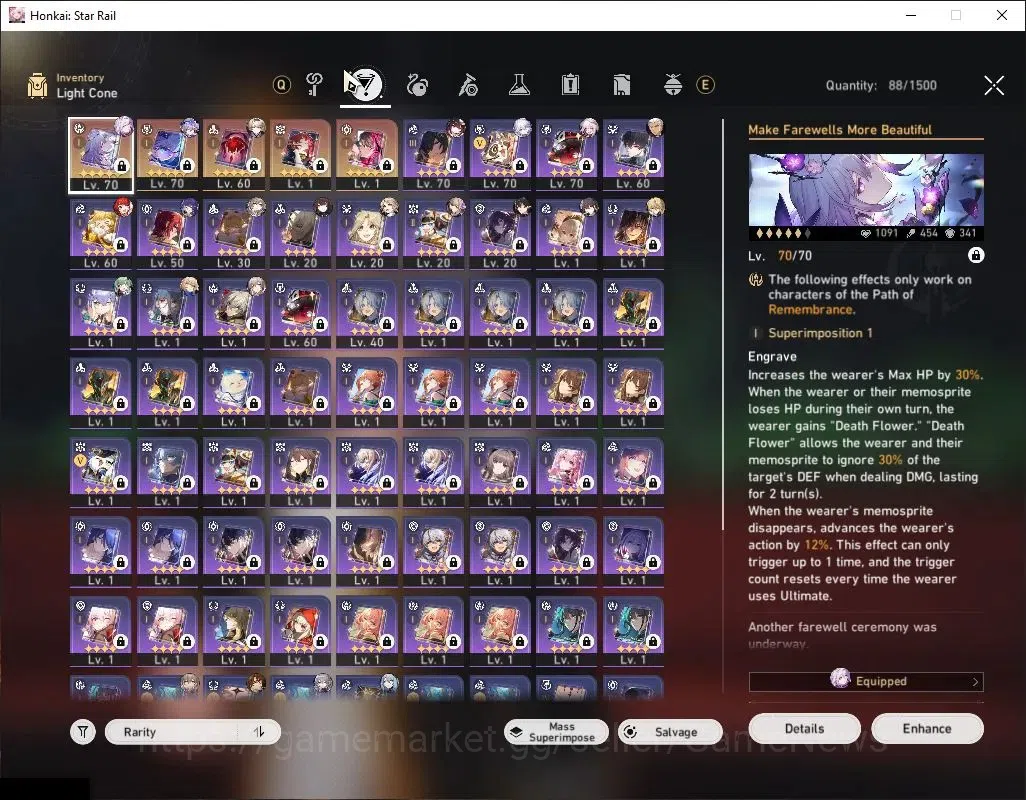Honkai Star Rail Accounts Asia|TL 60|Sparxie Prem Team|13 Limited|[Castorice image 5