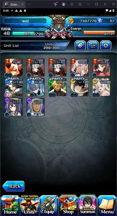 Grand Summoners Accounts [GLOBAL] Rank 48 | 12 Ascend | Houka Inumuta TW |  image 2