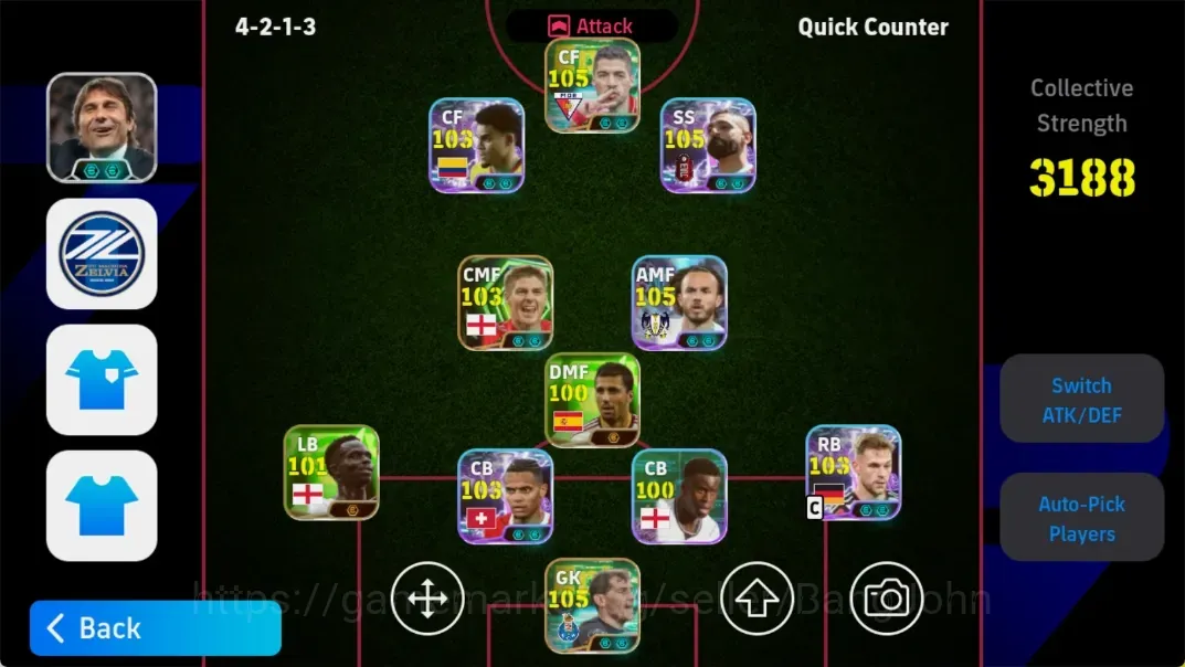 eFootball Accounts Legends & Iconic Players Android|PW3188|EpicStevenGerrard AndriyShevchenko,ShowTime LuisDiaz 1