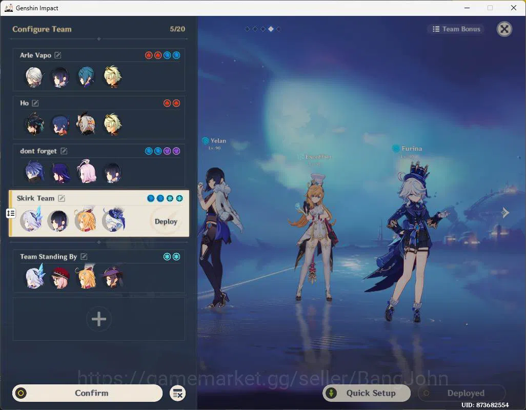 Genshin Impact Accounts ASIA|AR 59|11 limit|PremTeam Skirk|Escoffier+sign, image 15