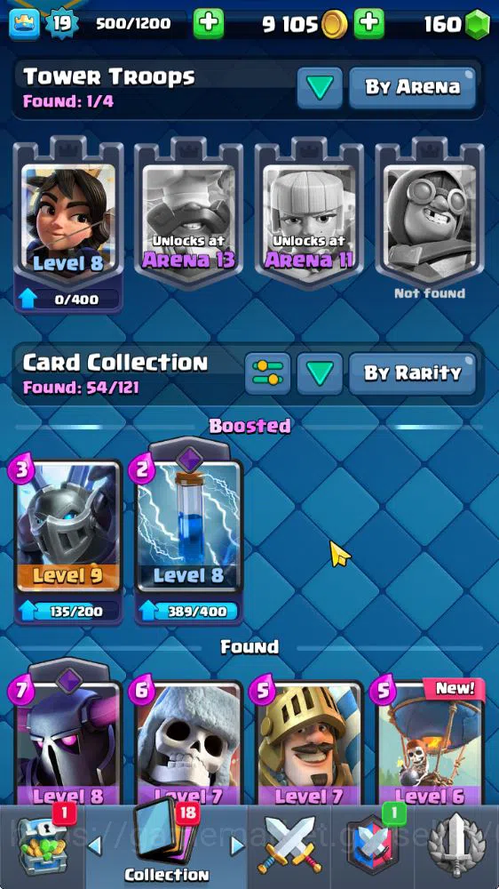 Clash Royale Accounts Midgame Lv 19|Trophy 3013|KTL 8|Limited Skin|Card 54| 2 EVO 12 Epic 19 Rare 23 Common|Take 10