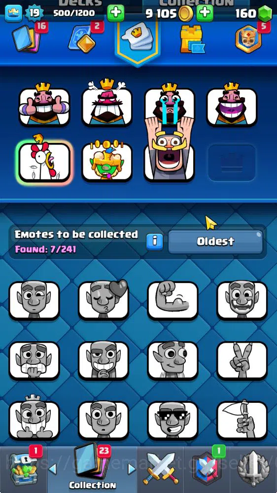 Clash Royale Accounts Midgame Lv 19|Trophy 3013|KTL 8|Limited Skin|Card 54| 2 EVO 12 Epic 19 Rare 23 Common|Take 7