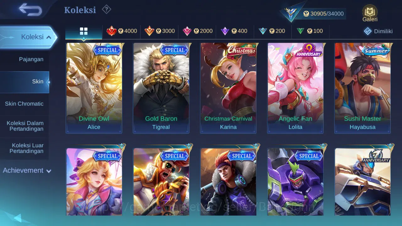 Mobile Legends: Bang Bang Accounts GLOBAL Hero 76 Skin 107 | Prime Granger | Luckybox image 5