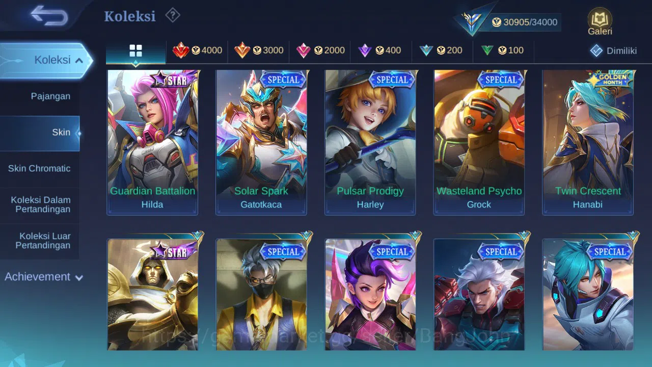 Mobile Legends: Bang Bang Accounts GLOBAL Hero 76 Skin 107 | Prime Granger | Luckybox image 6