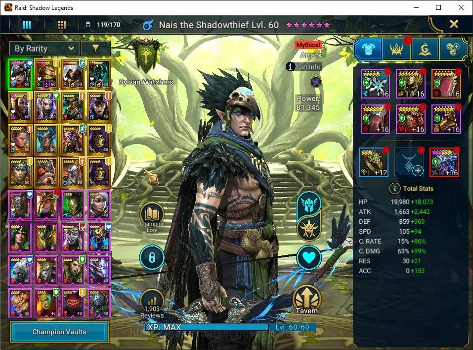 Raid: Shadow Legends Accounts Lv45 732K Power|1 Mythic(Nais)|15 Legend(McAngelo, image 3