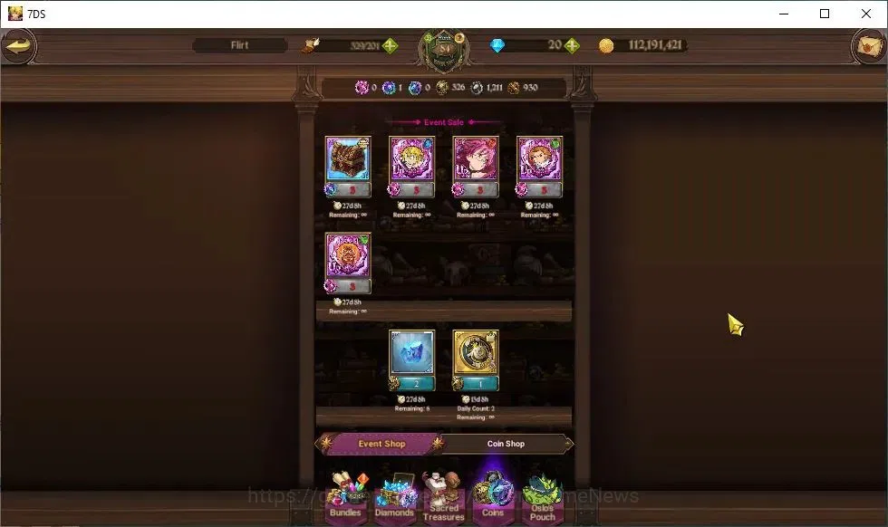 The Seven Deadly Sins: Grand Cross Accounts Endgame Global|3,2M CC|77 LS|4 LR+7 UR+Manny 15