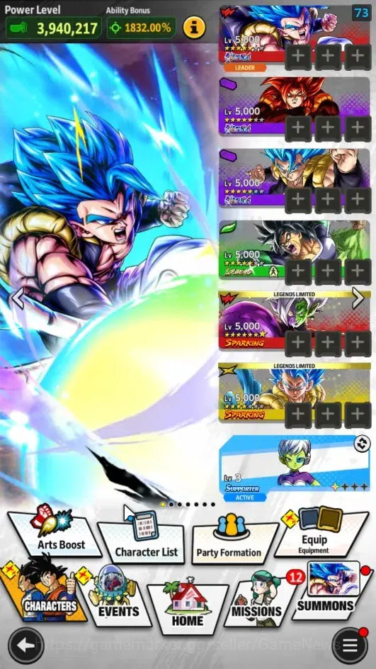 Dragon Ball Legends Accounts 162M Total Power|LV 149|1LR+4UL+13LL|Broly:Fury,SS image 2