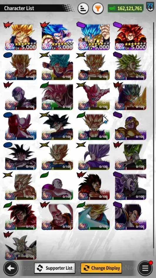 Dragon Ball Legends Accounts 162M Total Power|LV 149|1LR+4UL+13LL|Broly:Fury,SS image 4