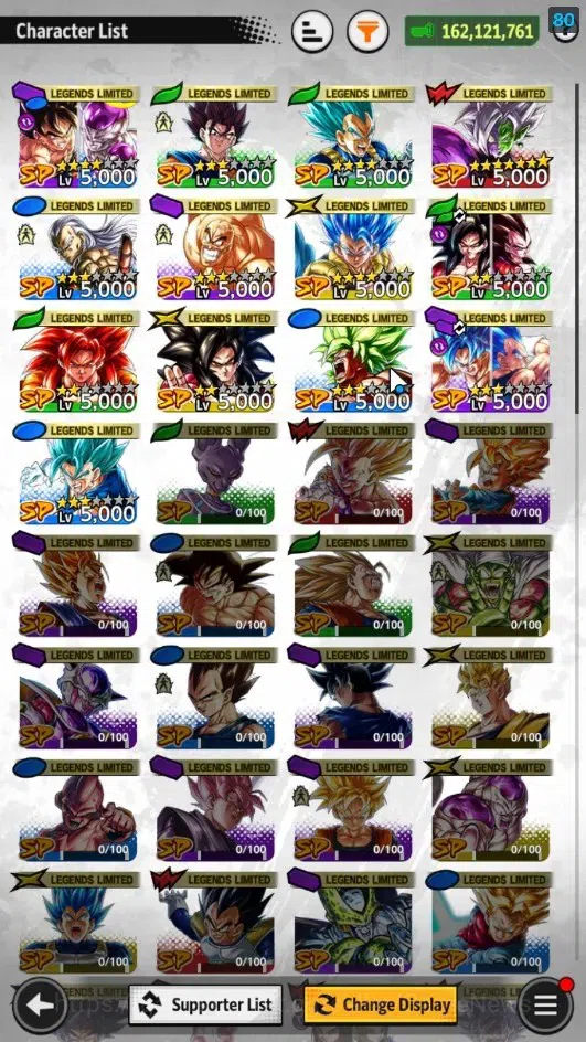 Dragon Ball Legends Accounts 162M Total Power|LV 149|1LR+4UL+13LL|Broly:Fury,SS image 5
