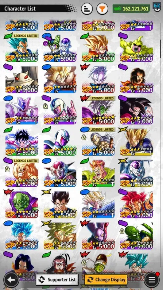 Dragon Ball Legends Accounts 162M Total Power|LV 149|1LR+4UL+13LL|Broly:Fury,SS image 7