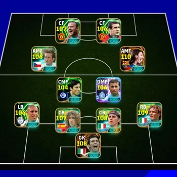 eFootball Accounts High-End New era max power 3278 Messi bigitime x canavaro x maldini x Puyol x Cantona x buffon