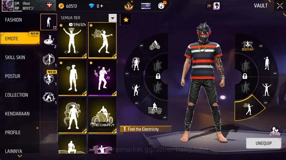 Free Fire Accounts Indonesia|M1887-Mamba Gnaw & M1887-Peluru Suci | M image 12