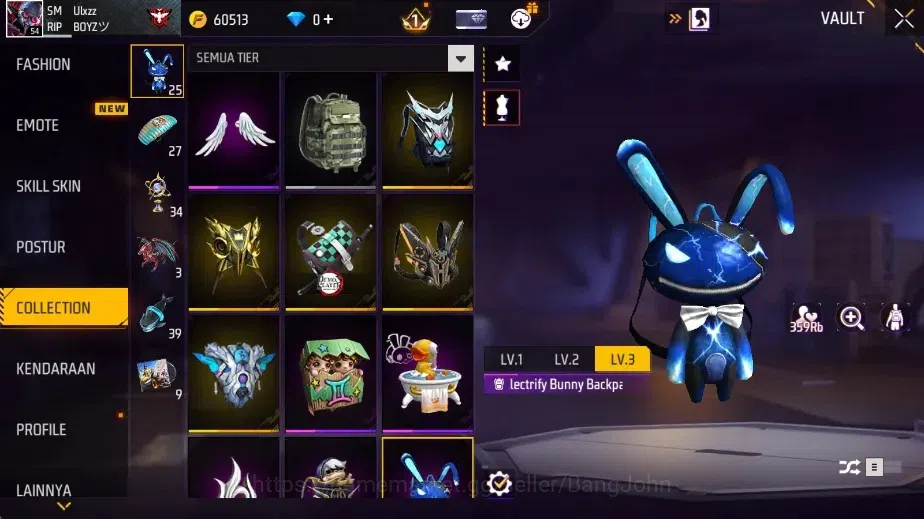 Free Fire Accounts Indonesia|M1887-Mamba Gnaw & M1887-Peluru Suci | M image 13