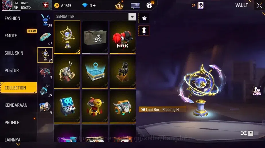 Free Fire Accounts Indonesia|M1887-Mamba Gnaw & M1887-Peluru Suci | M image 15