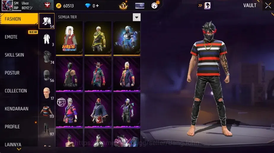 Free Fire Accounts Indonesia|M1887-Mamba Gnaw & M1887-Peluru Suci | M image 4