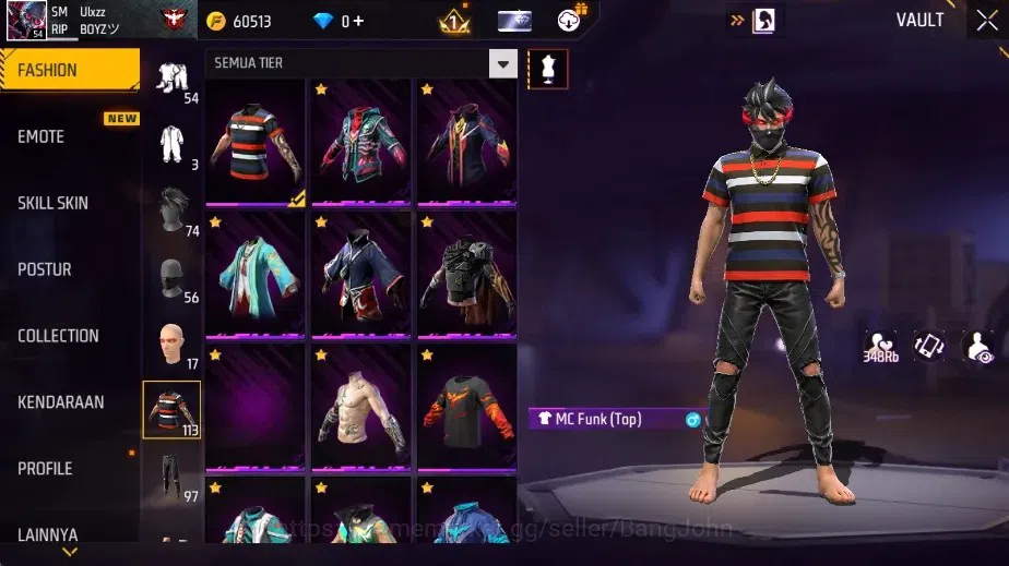 Free Fire Accounts Indonesia|M1887-Mamba Gnaw & M1887-Peluru Suci | M image 9