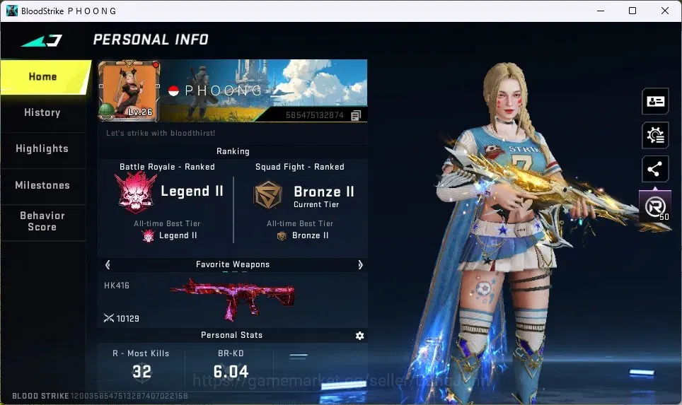 Blood Strike Accounts Others ASIA | 1 Ultra Melee:Ligth Blade-Dark Force|4 Ultra Guns|3 Ultra Strikers|1 Ultra Loot 1
