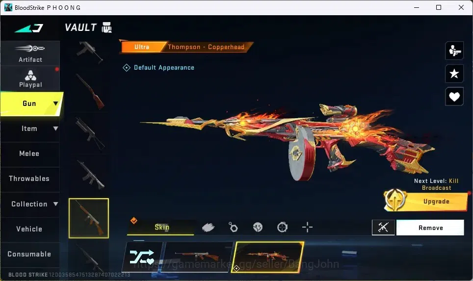 Blood Strike Accounts Others ASIA | 1 Ultra Melee:Ligth Blade-Dark Force|4 Ultra Guns|3 Ultra Strikers|1 Ultra Loot 6