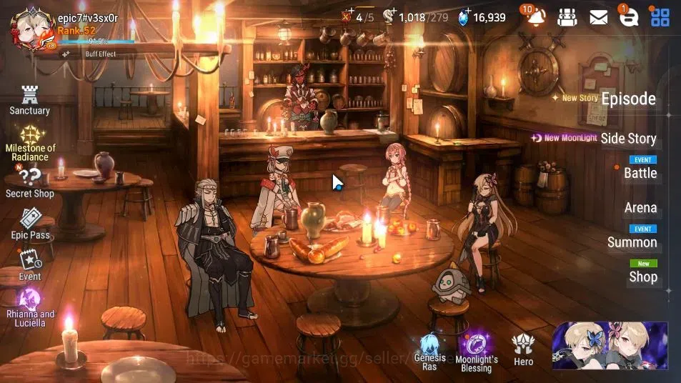 Epic Seven Accounts GLOBAL UnVerif|6 ML (Rhiana & Luciel,Har Setti,LC image 1