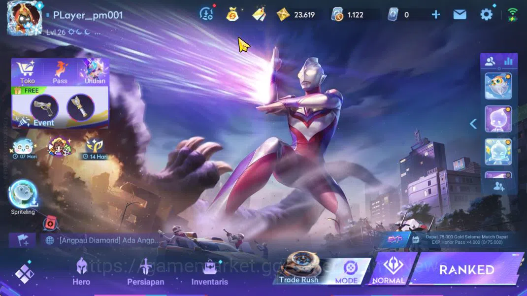 Honor of Kings Accounts Hero 45 Skin 44| KIC (Luna),Legend (Lady Sun),Lord image 2