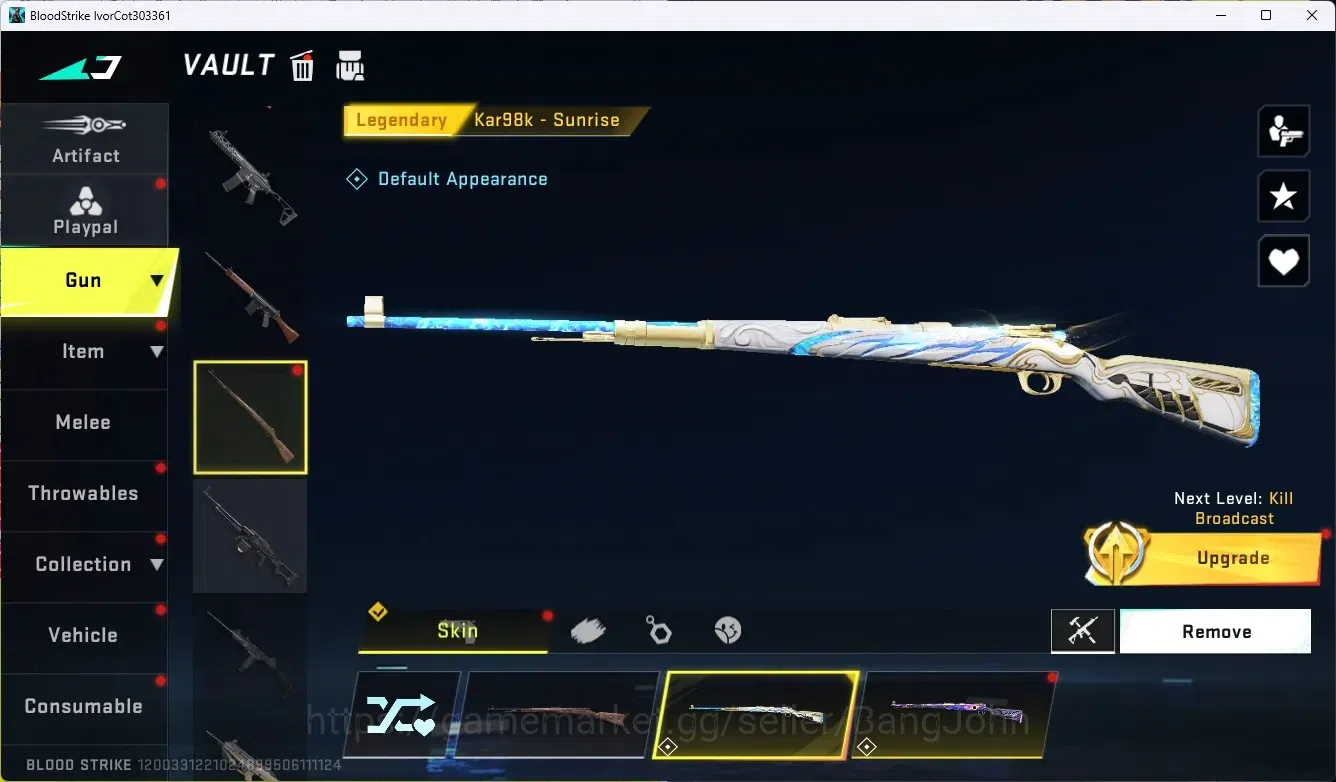 Blood Strike Accounts ASIA|Collab Gun MCX - EVA-00|3 Legendary Gun|Colla image 4