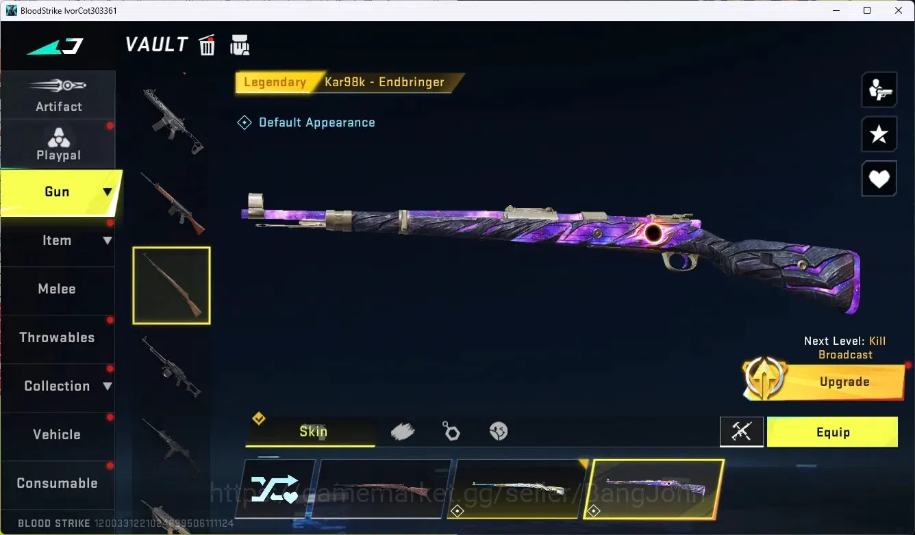 Blood Strike Accounts ASIA|Collab Gun MCX - EVA-00|3 Legendary Gun|Colla image 5