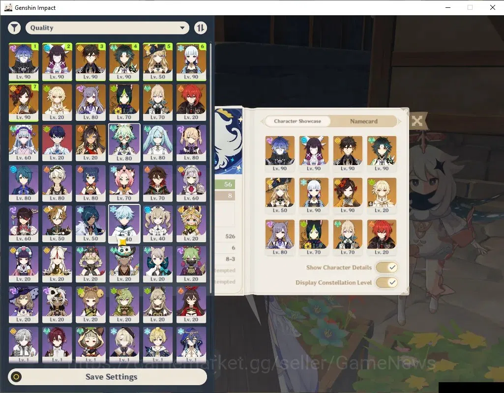 Genshin Impact Accounts ASIA|AR56|7 Limited+2(*5Weapon)|Flins,Columbina,Na image 1
