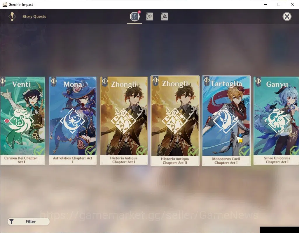 Genshin Impact Accounts ASIA|AR56|7 Limited+2(*5Weapon)|Flins,Columbina,Na image 16