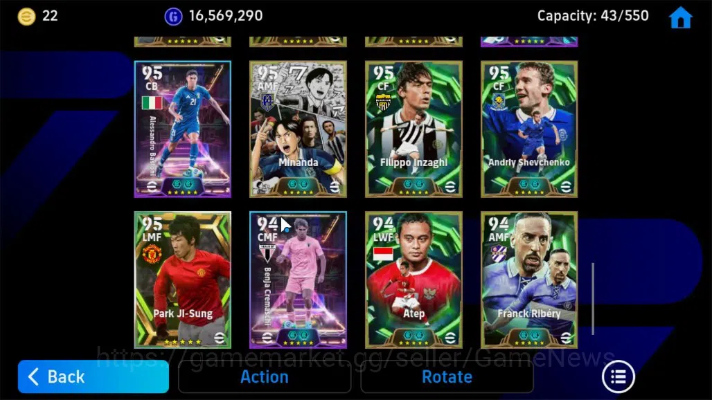 eFootball Accounts Android|Epic Johan Cruyff,Raul,Giorgio Chiellini,B image 11