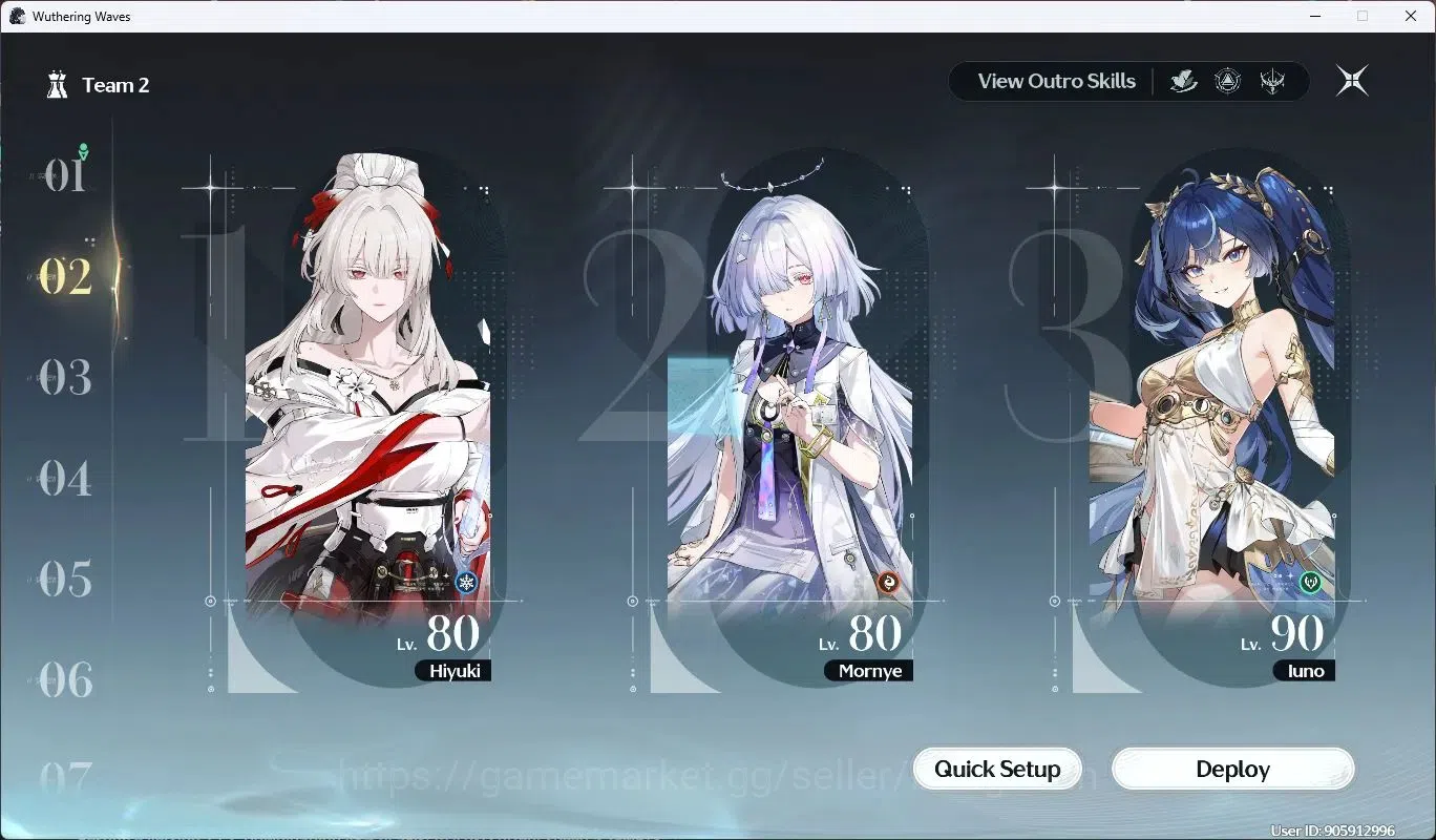Wuthering Waves Accounts SEA|UL 70|Rank 8|8 Limited Char [Luno,Changli,Jinh image 10