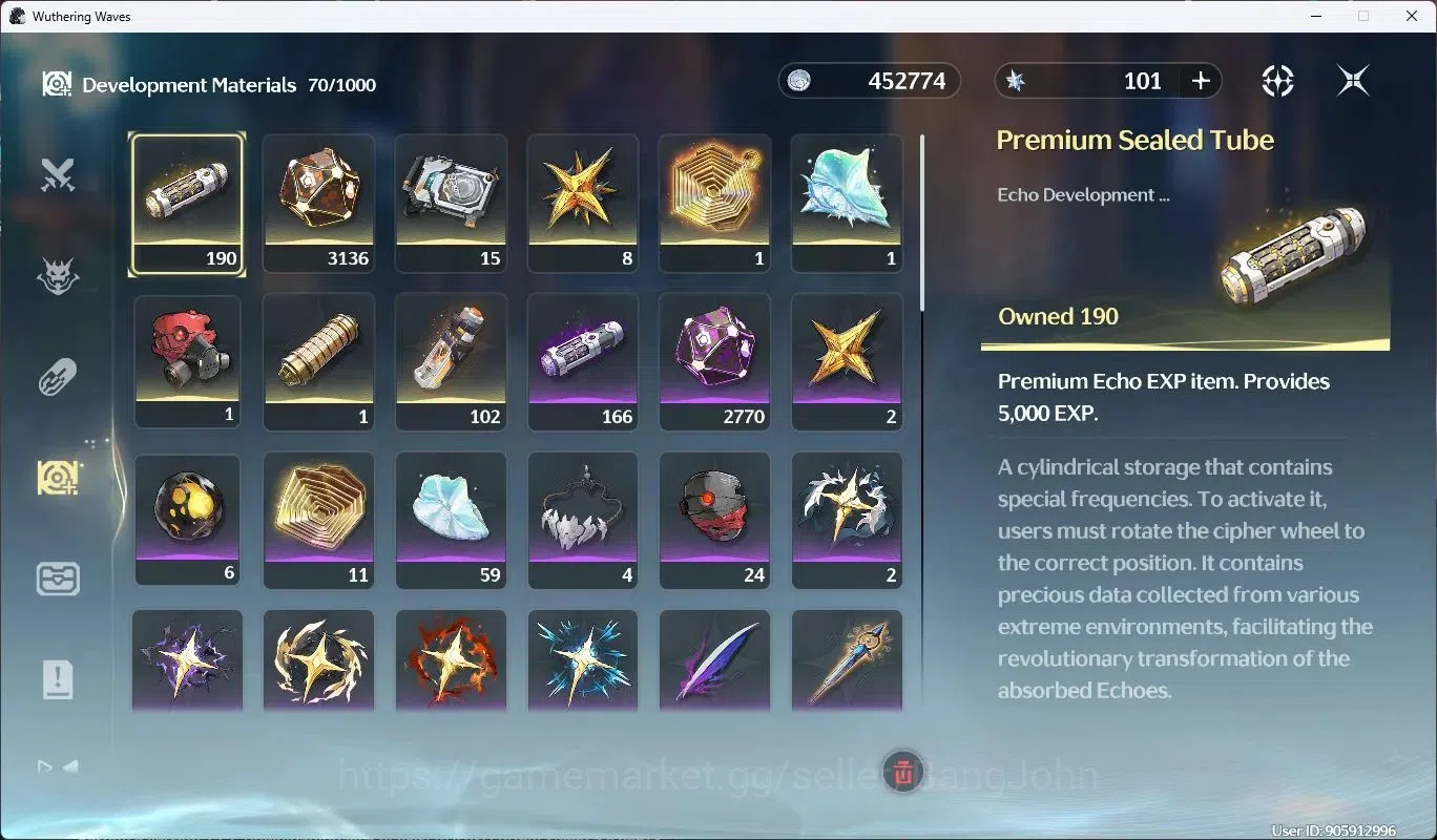 Wuthering Waves Accounts SEA|UL 70|Rank 8|8 Limited Char [Luno,Changli,Jinh image 14