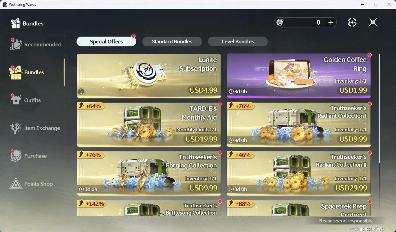 Wuthering Waves Accounts SEA|UL 70|Rank 8|8 Limited Char [Luno,Changli,Jinh image 19