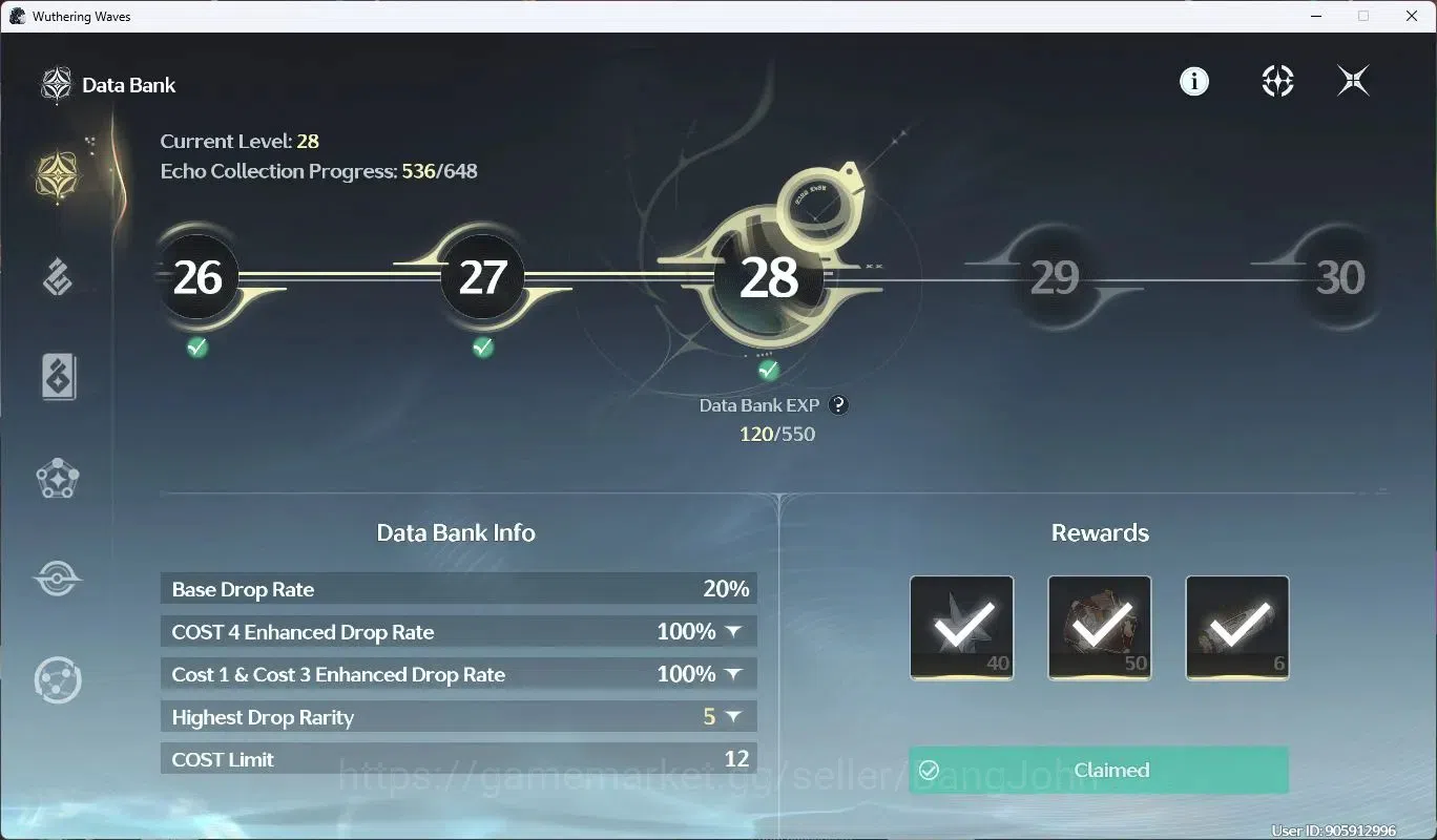 Wuthering Waves Accounts SEA|UL 70|Rank 8|8 Limited Char [Luno,Changli,Jinh image 7