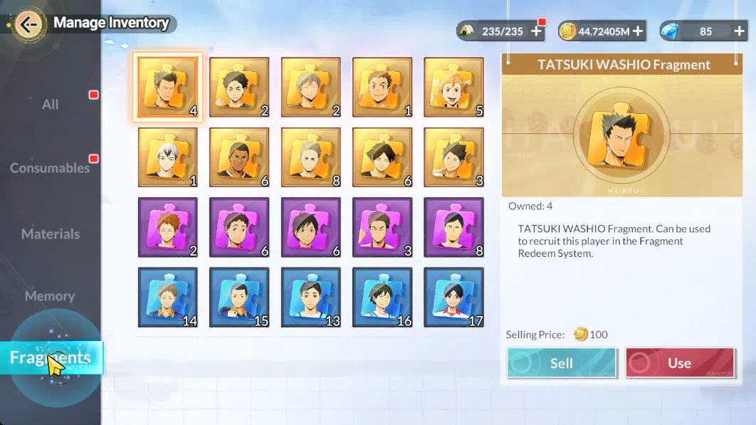 HAIKYU!! FLY HIGH Accounts SEA Lvl 43|2 SP (Kuroo Fw Festv,Kanji Sports Festv) 1 UR (Ushijima) 14 SSR 11