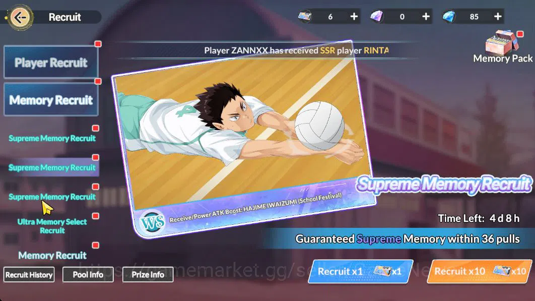 HAIKYU!! FLY HIGH Accounts SEA Lvl 43|2 SP (Kuroo Fw Festv,Kanji Sports Festv) 1 UR (Ushijima) 14 SSR 15