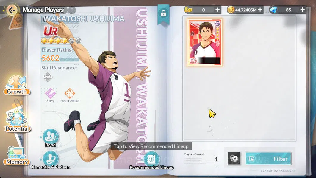 HAIKYU!! FLY HIGH Accounts SEA Lvl 43|2 SP (Kuroo Fw Festv,Kanji Sports Festv) 1 UR (Ushijima) 14 SSR 2